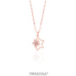 Halley Frozen Star Rosegold Plated Necklace