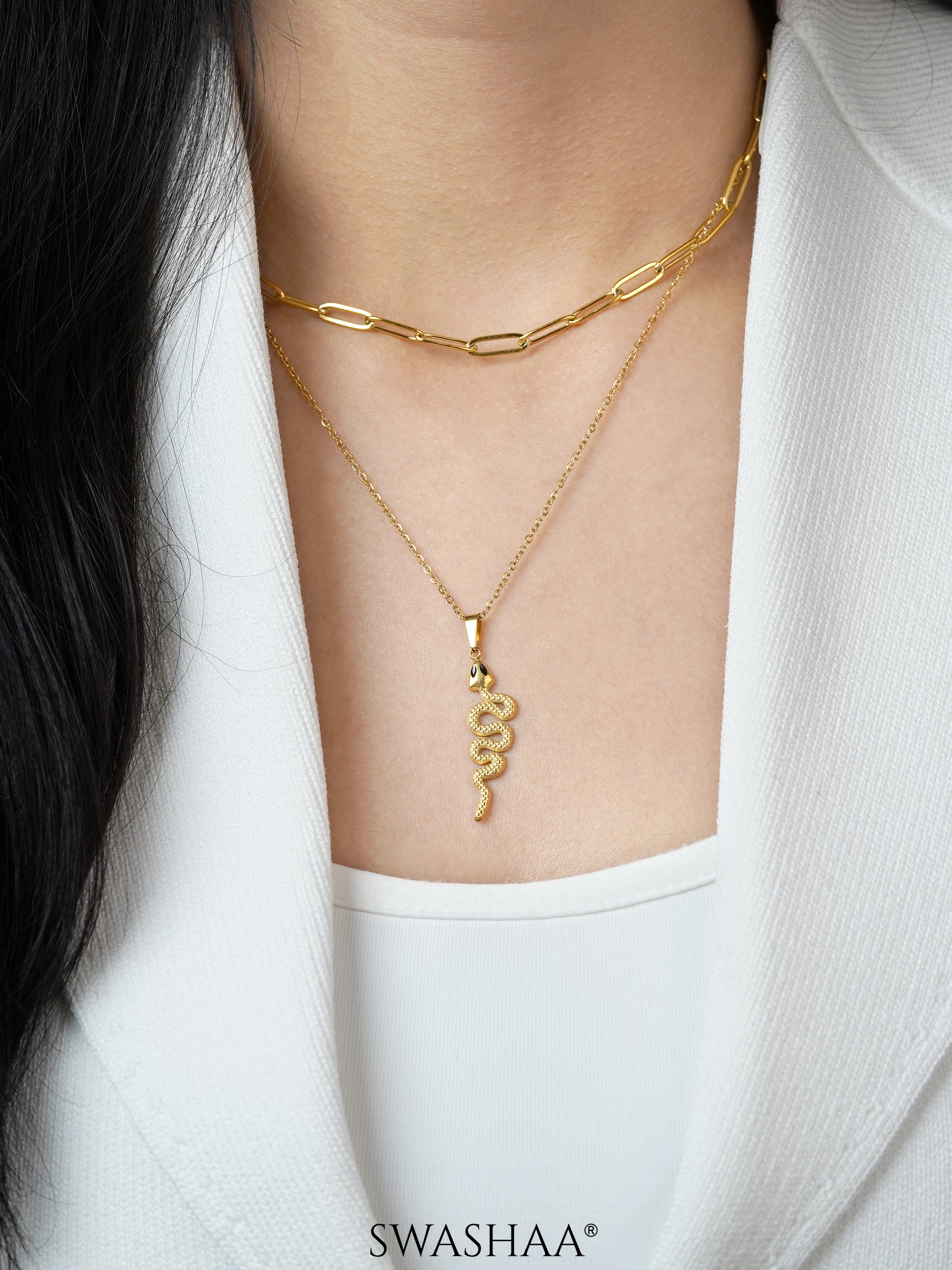 Hampi Snake 18K Gold Plated Necklace