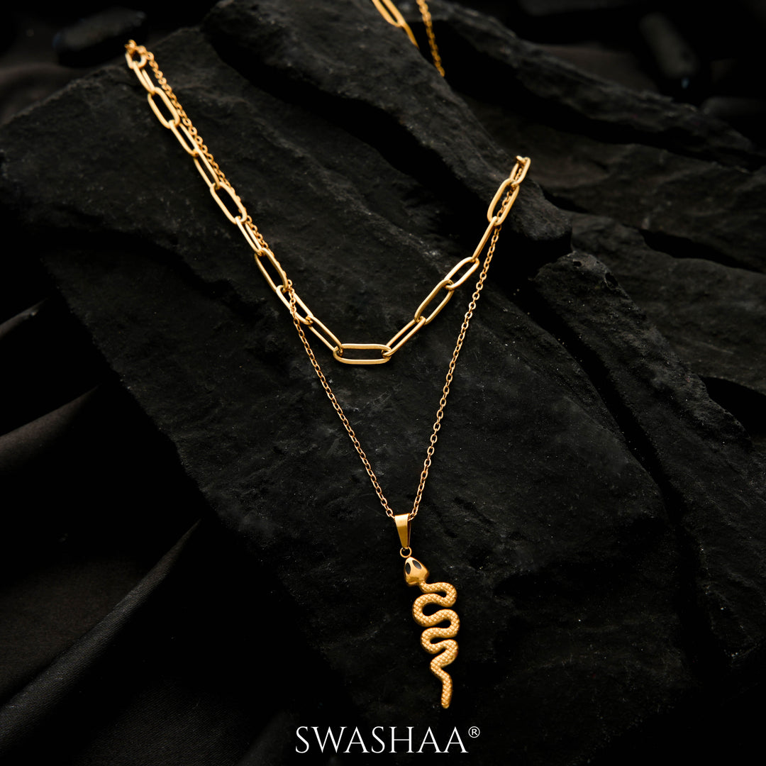 Hampi Snake 18K Gold Plated Necklace