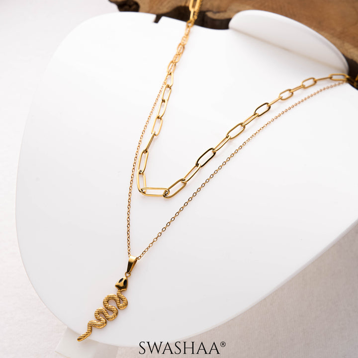 Hampi Snake 18K Gold Plated Necklace