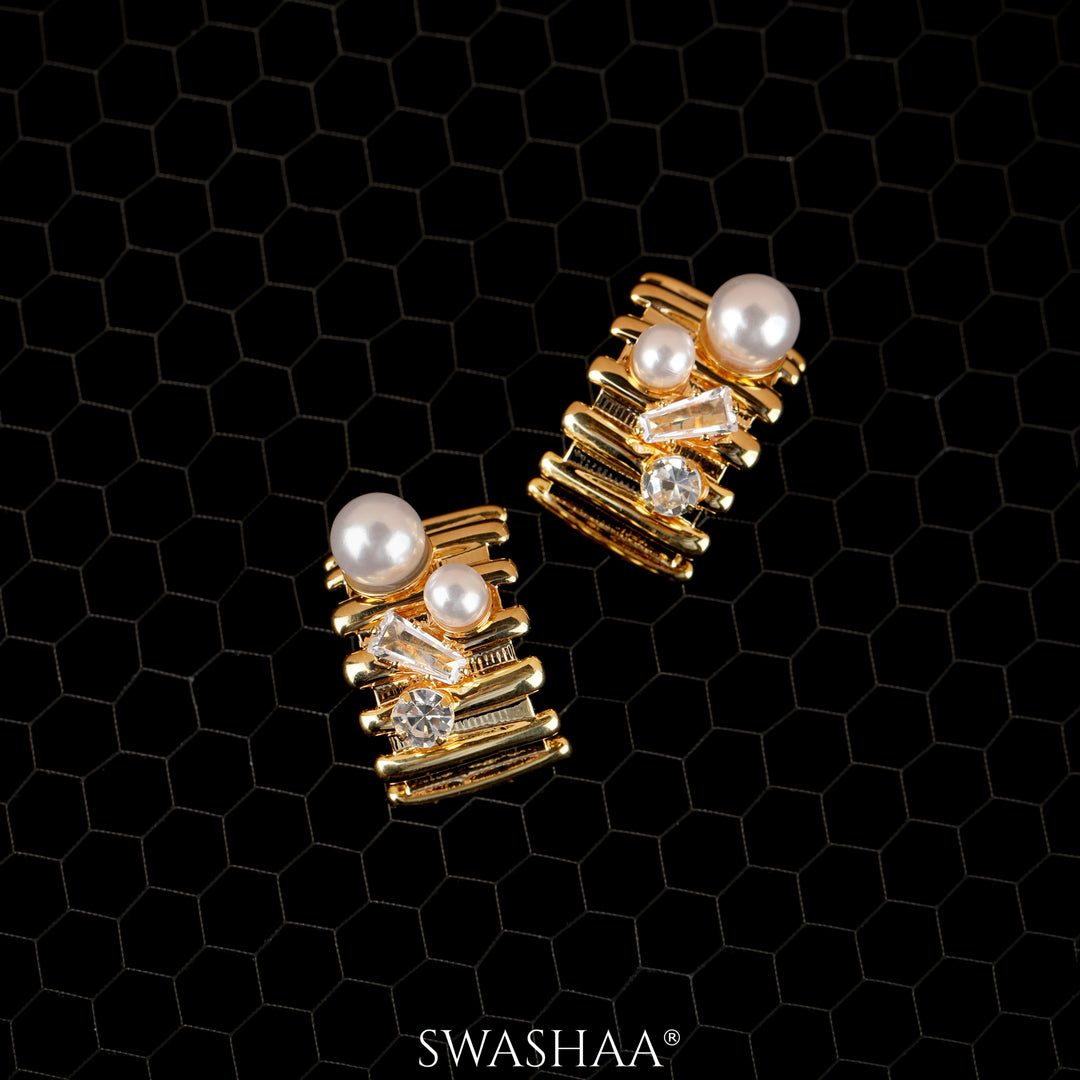 Hanoi Pearl 18K Gold Plated Earrings