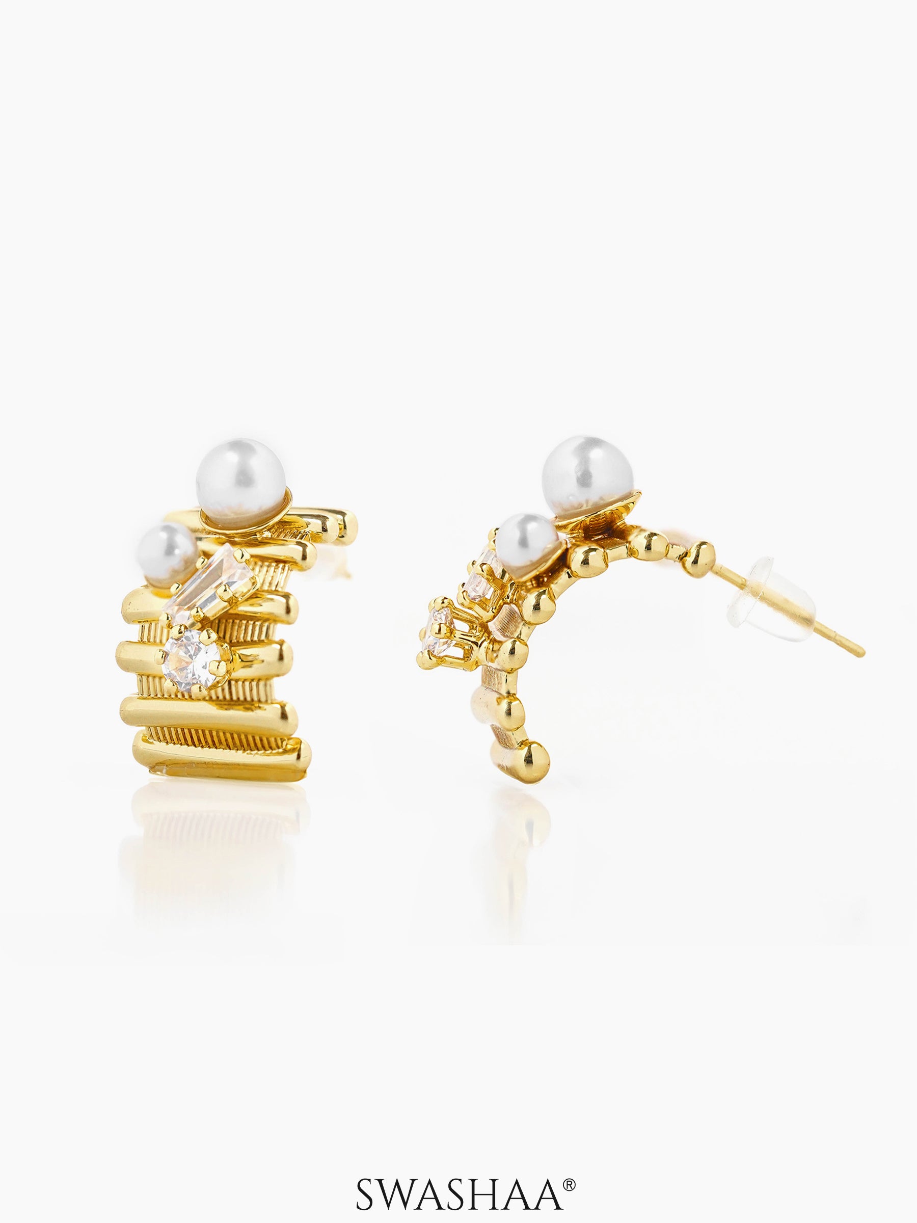 Hanoi Pearl 18K Gold Plated Earrings