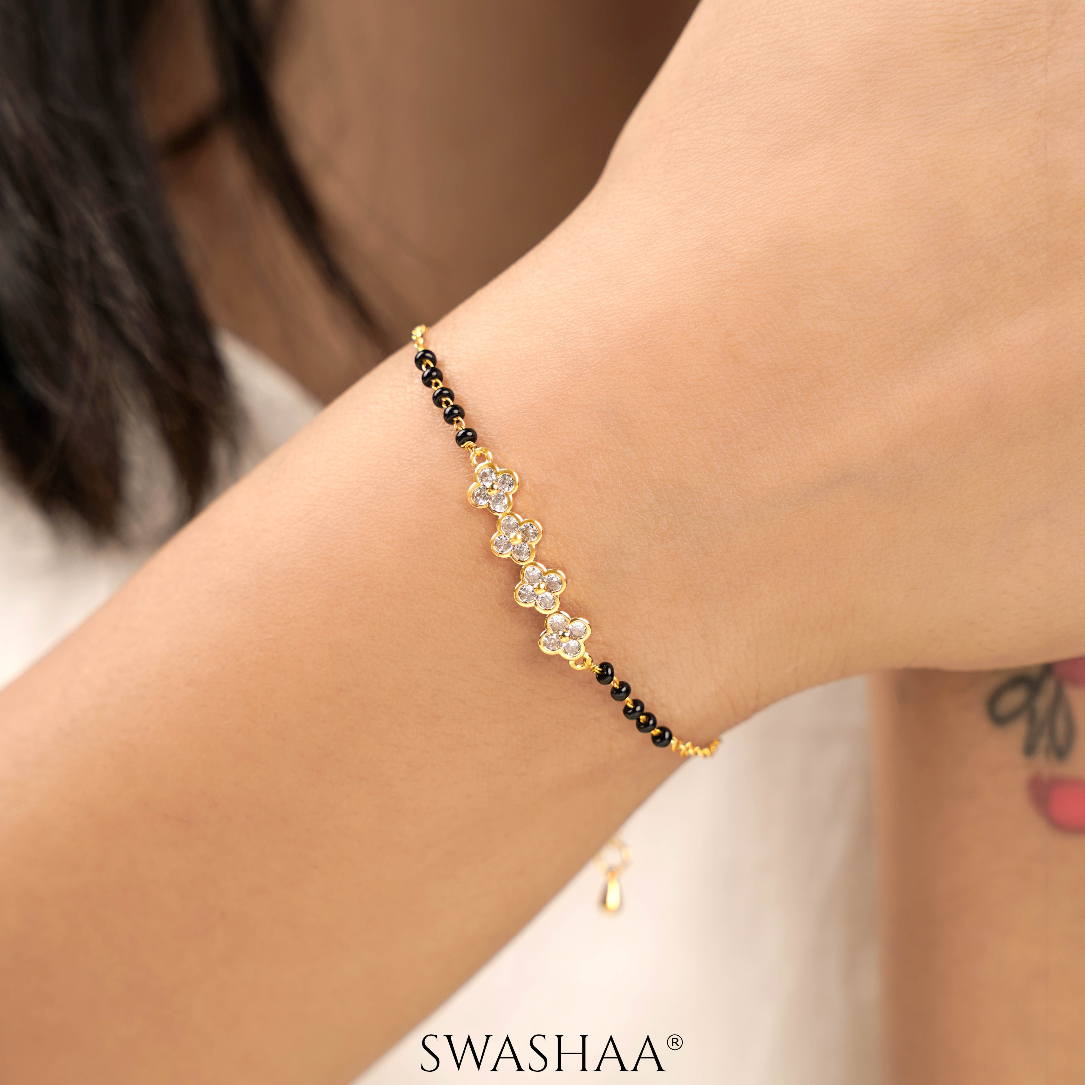 Harini 14K Gold Plated Mangalsutra Bracelet