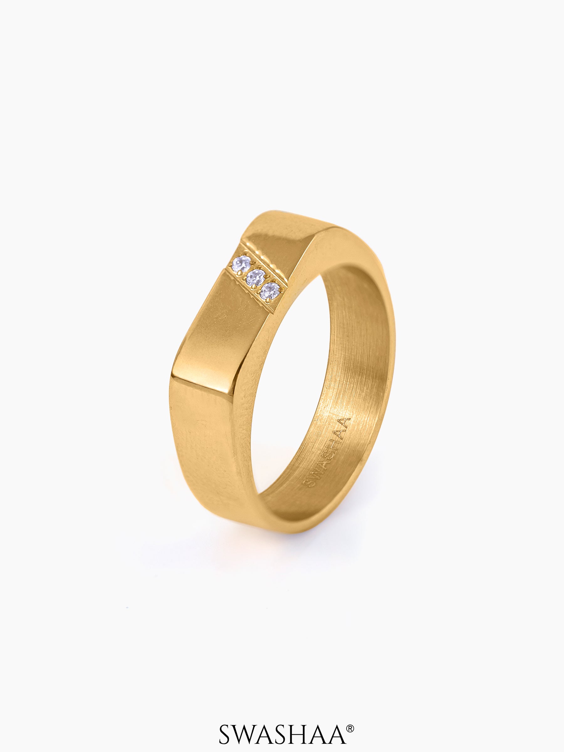 Harward 18K Gold Plated Men's Ring