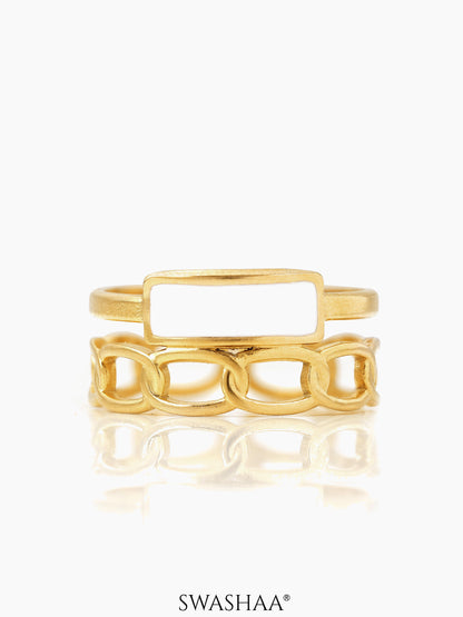 Helen 18K Gold Plated Ring - Swashaa