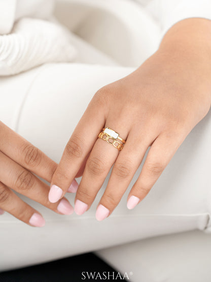Helen 18K Gold Plated Ring - Swashaa