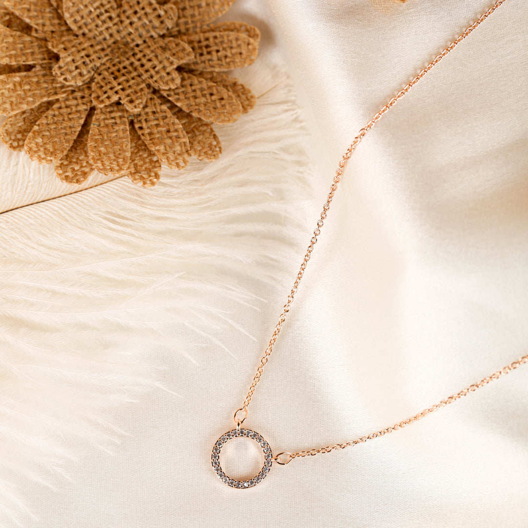 Holo Rosegold Plated Necklace