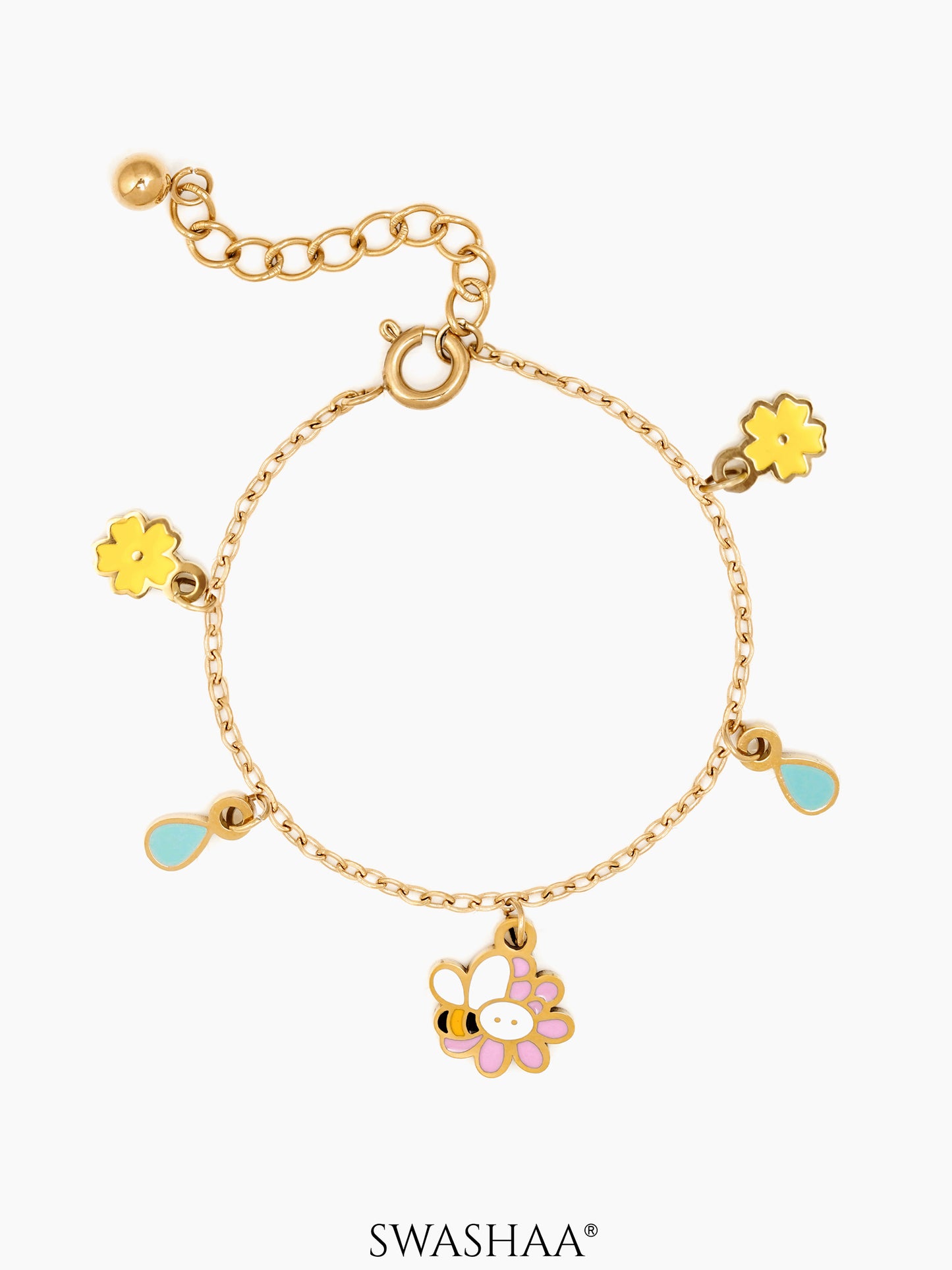 Honey Bee Bloom Kid's Jewelry Set Of 3 – Necklace, Earrings & Bracelet