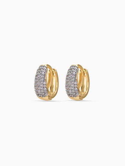 Honoria Diamond 18K Gold Plated Women's Hoop Earrings