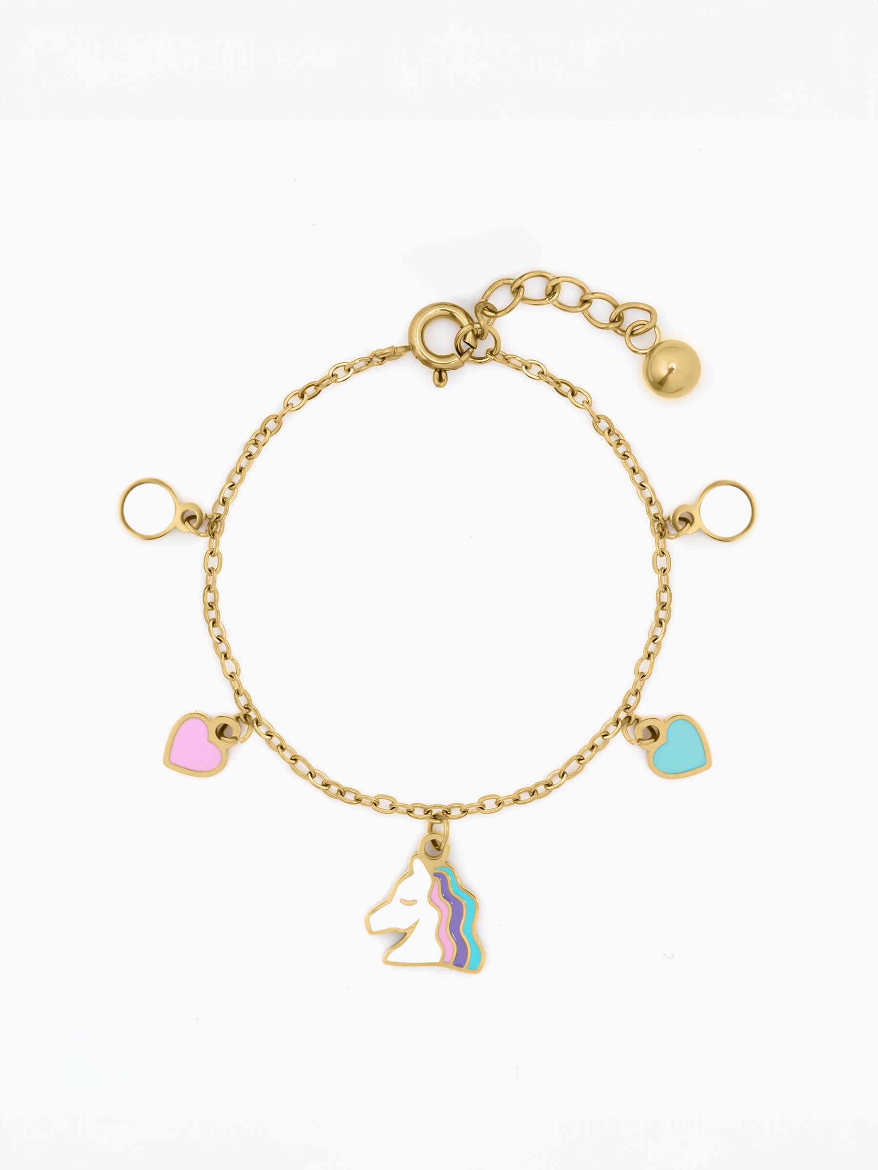 Hoo la Unicorn 18K Gold Plated Kid's Bracelet - Swashaa