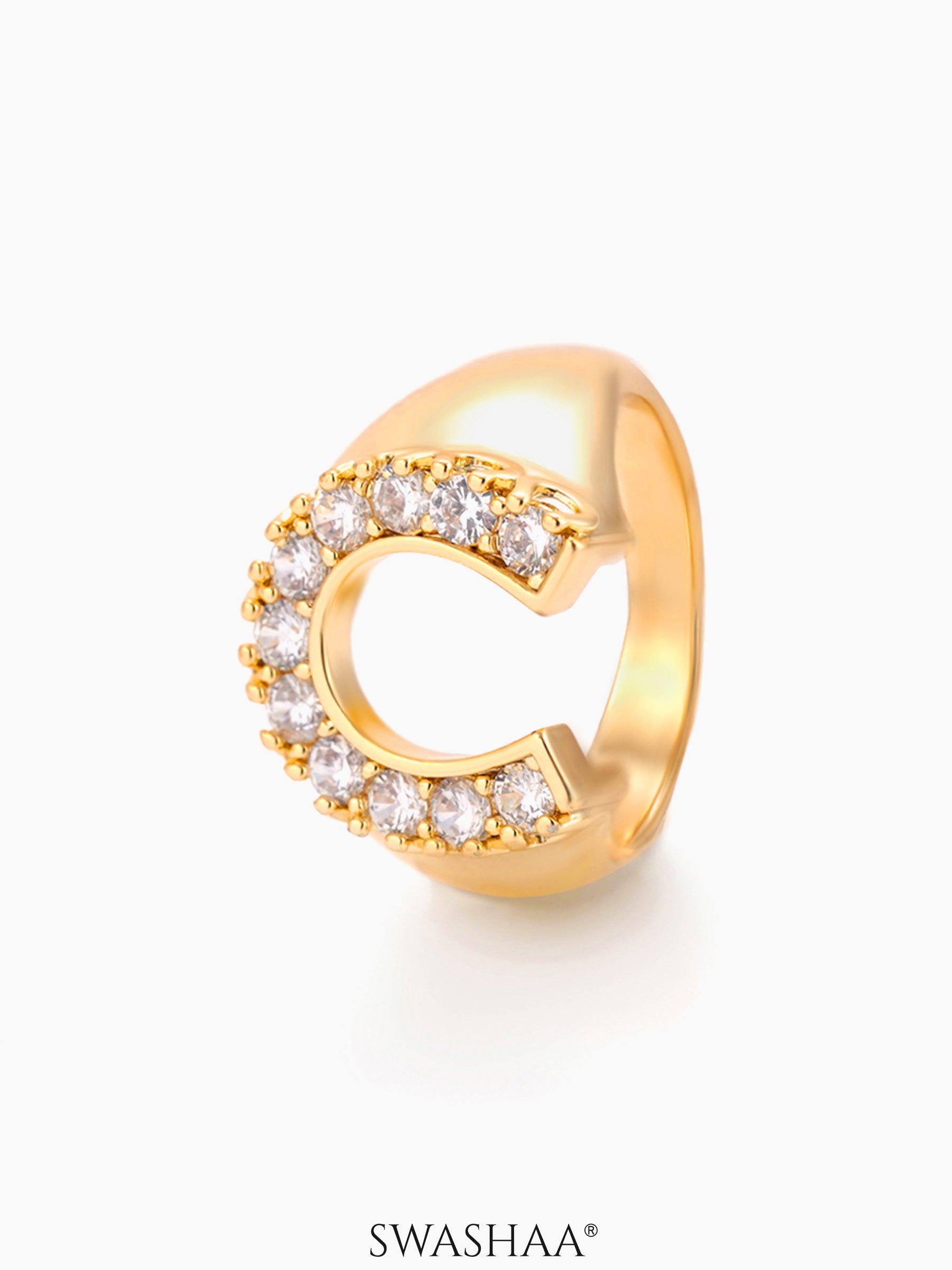 Horseshoe 14K Gold Plated Ring