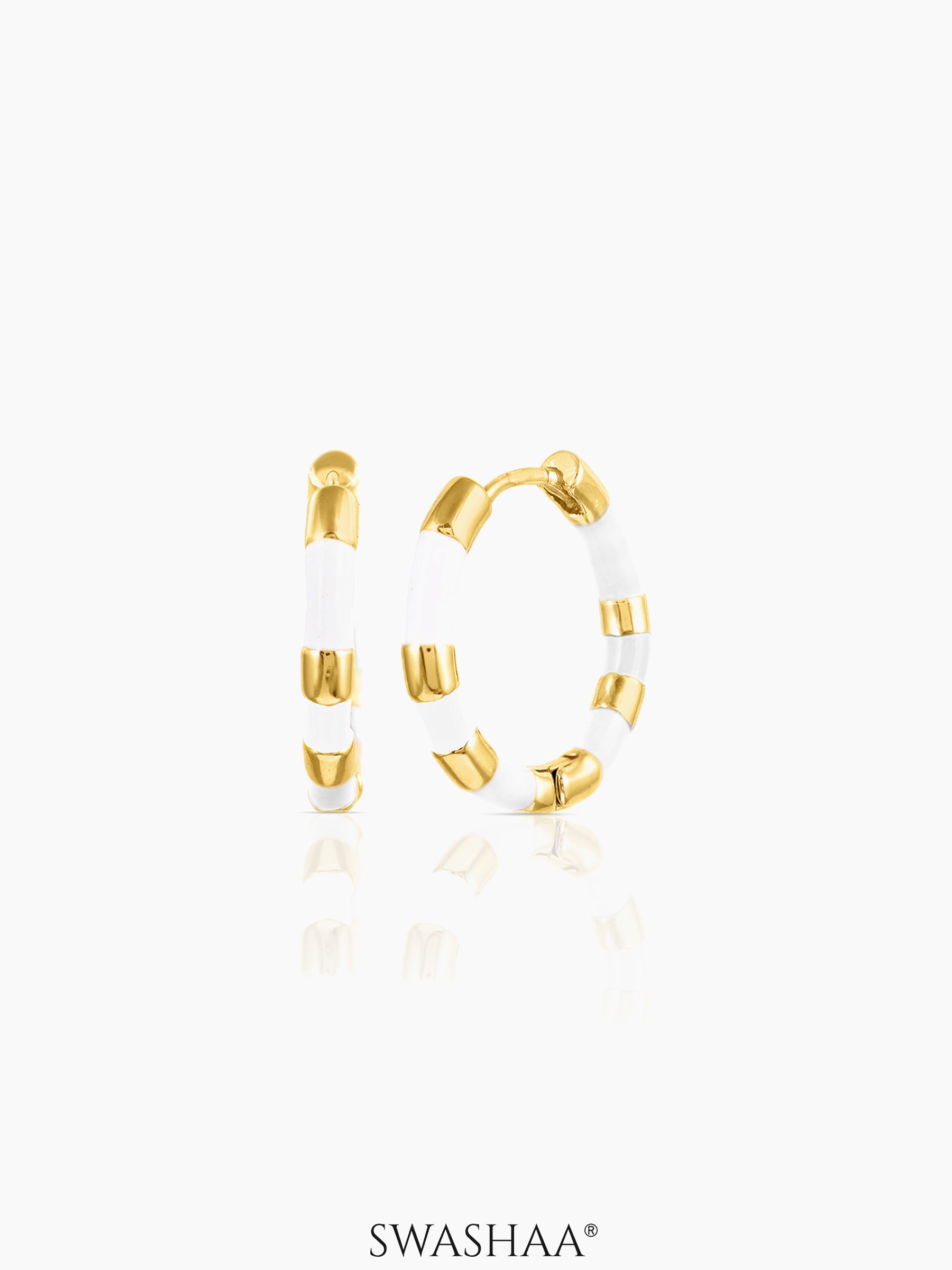 Hula 18K Gold Plated Hoop Earrings
