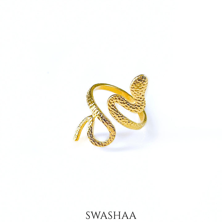 Fia Snake 18K Gold Plated Ring