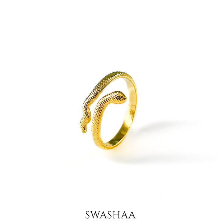 Ashlekha 18K Gold Plated Ring