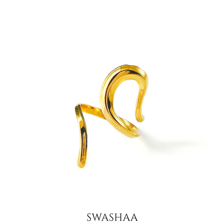 Upsana Snake 18K Gold Plated Ring
