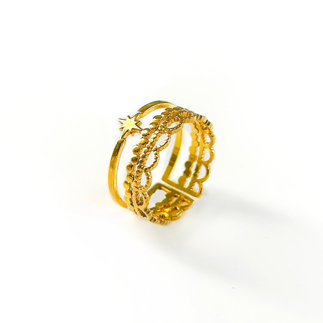 Silas 18K Gold Plated Ring