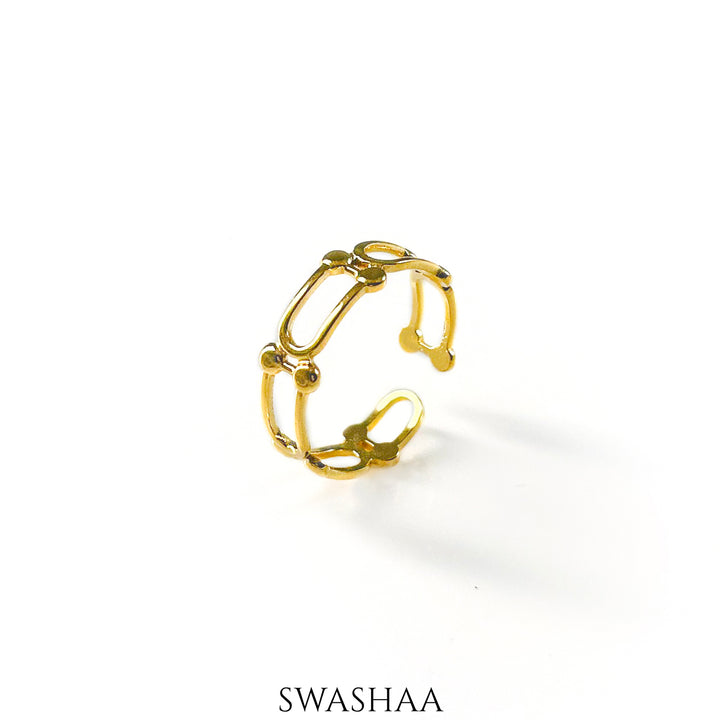 Levi 18K Gold Plated Ring