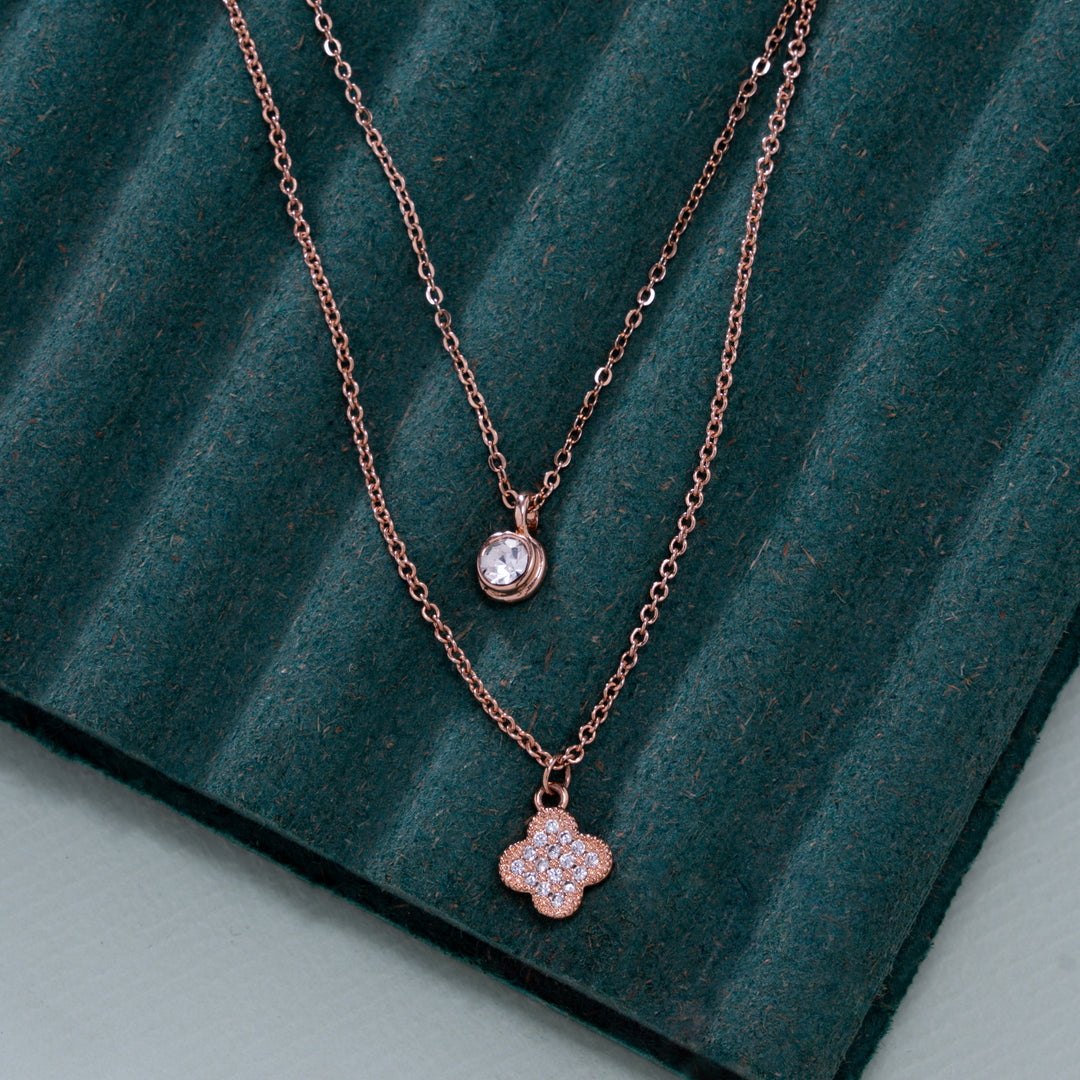 It Girl Rosegold Plated Necklace