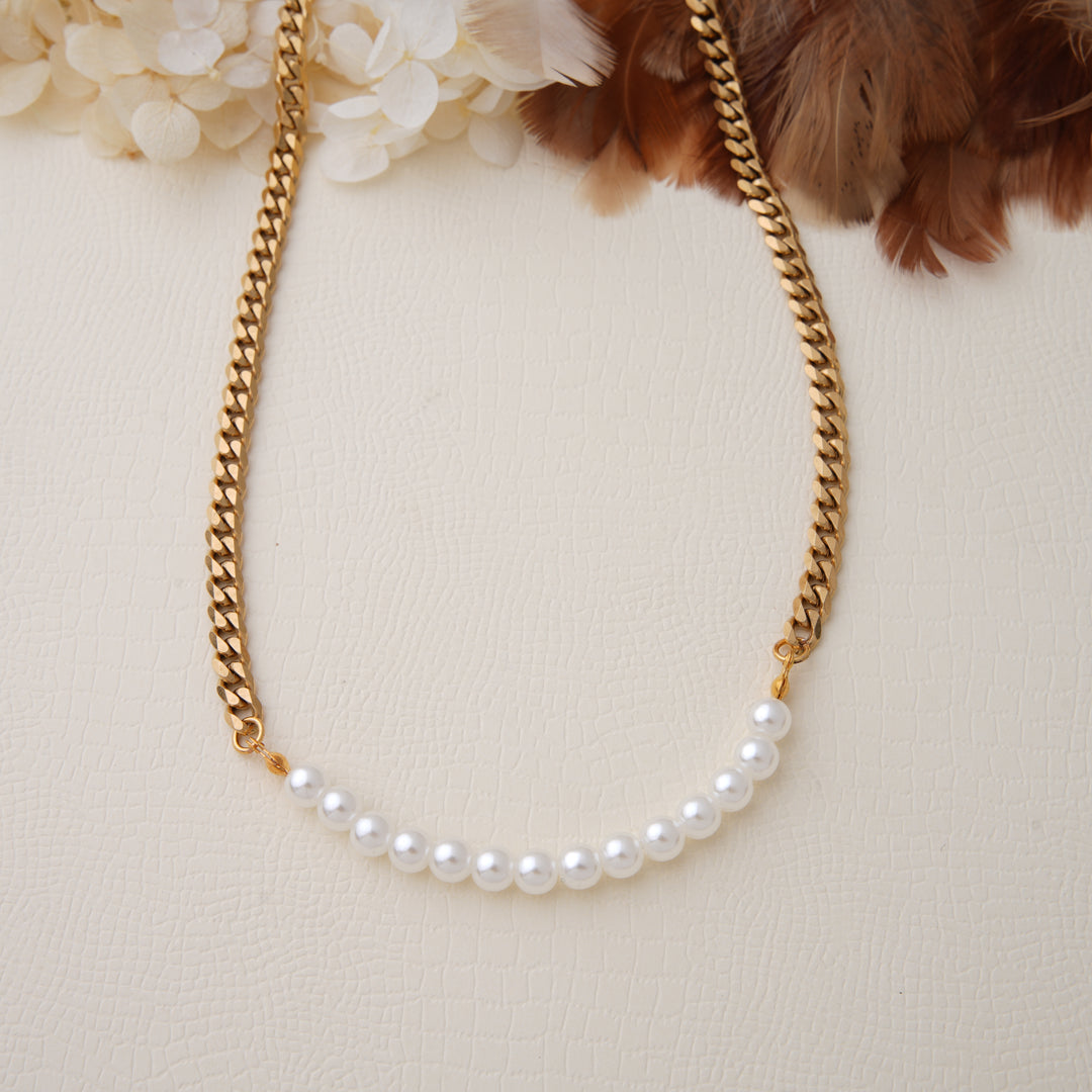 Garla Pearl 18K Gold Plated Necklace