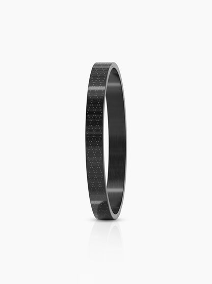 Ian Geomatric Pattern Black Men's Kada