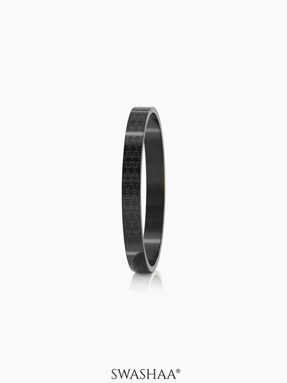 Ian Geomatric Pattern Black Men's Kada