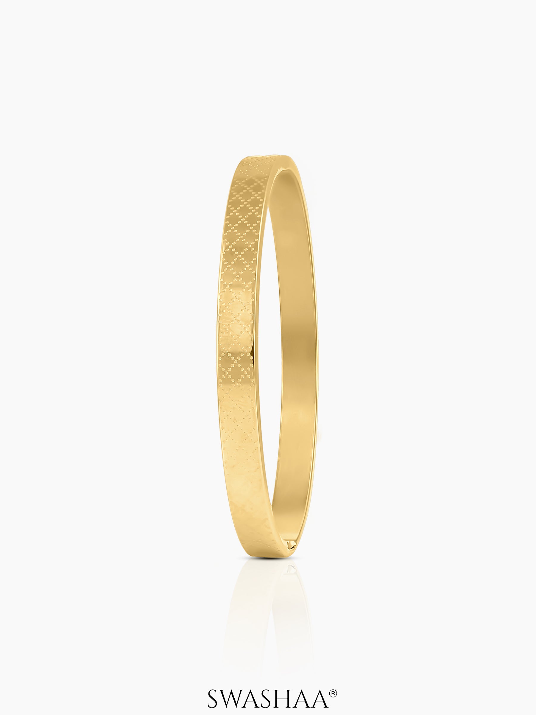Jaden Pattern 18K Gold Plated Bracelet