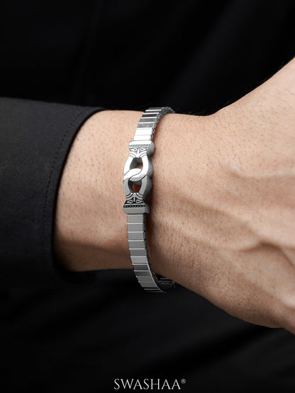 Infinity Forge Link Silver Men's Bracelet