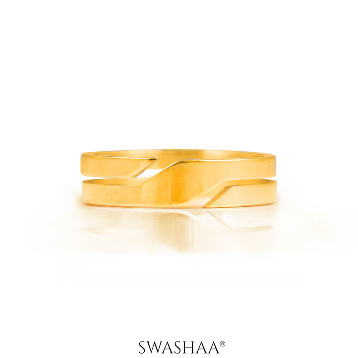 Ironclad 18K Gold Plated Men's Ring