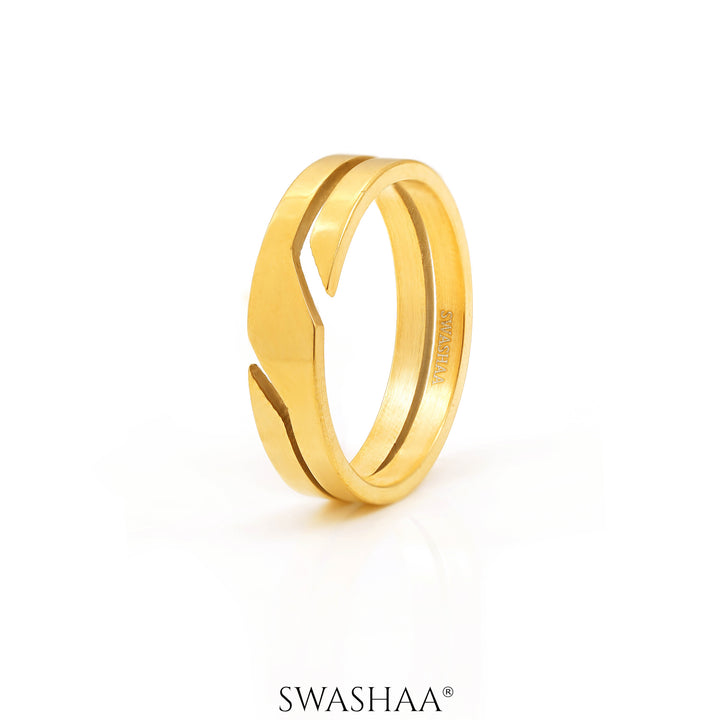 Ironclad 18K Gold Plated Men's Ring