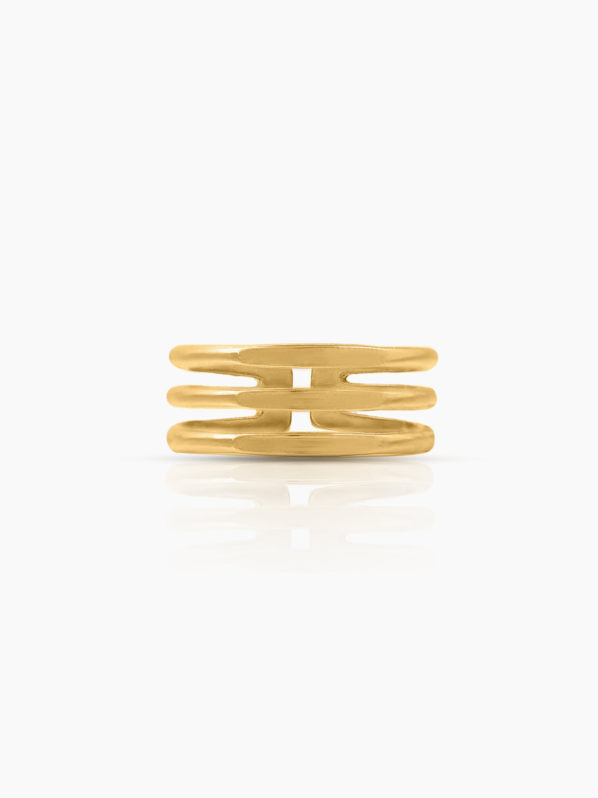 Irya Triple Layered 18K Gold Plated Ring