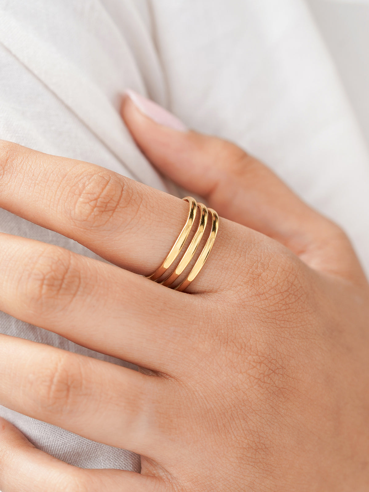 Irya Triple Layered 18K Gold Plated Ring