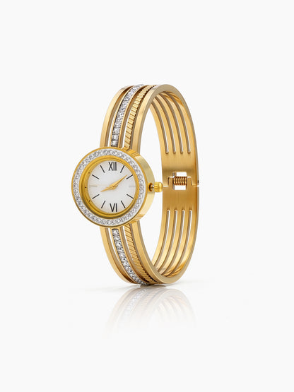 Isadora Diamond 18K Gold Plated Women’s Watch