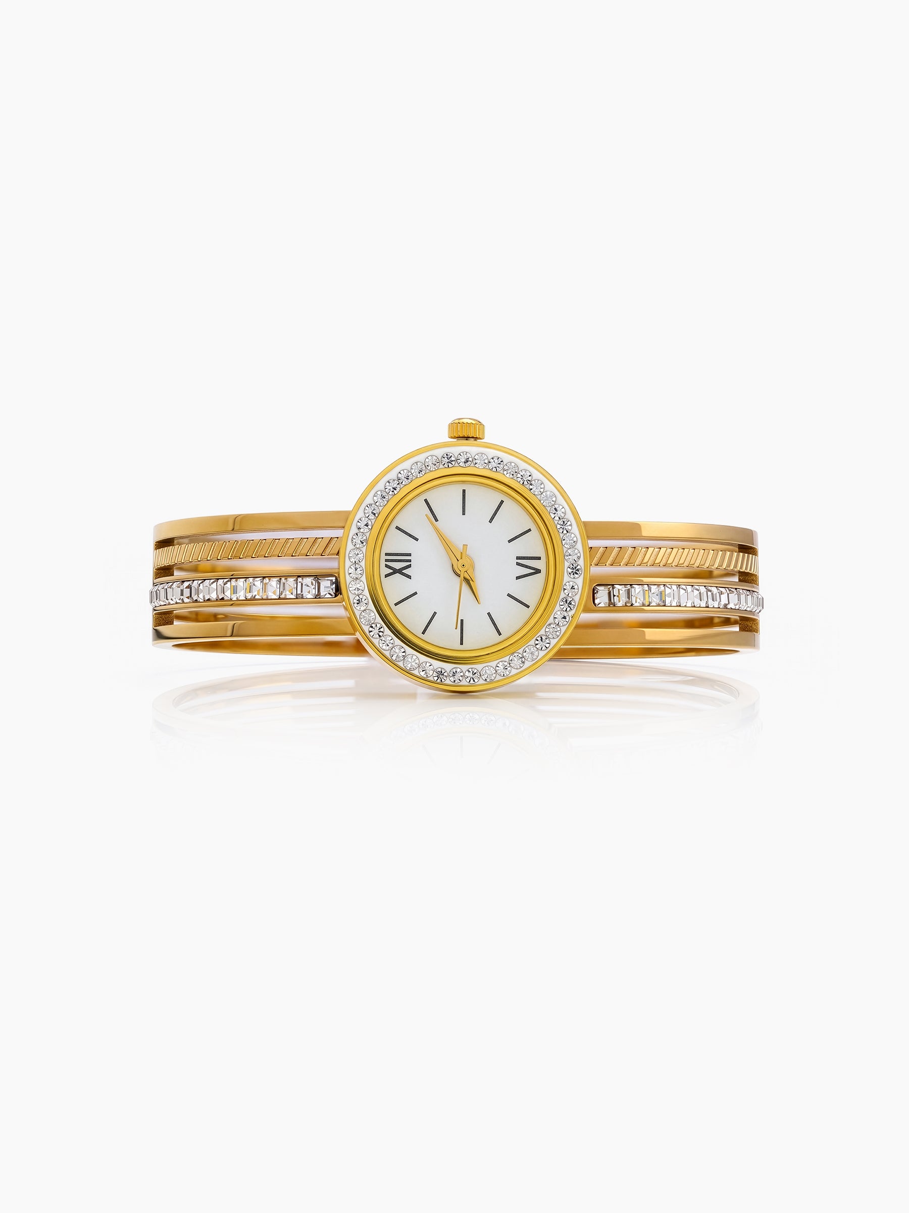 Isadora Diamond 18K Gold Plated Women’s Watch