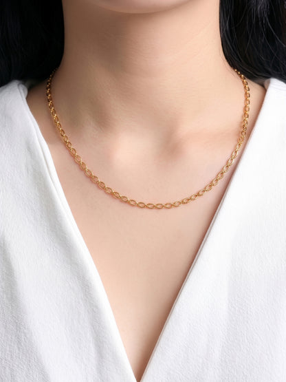 Ivela Link Line 18K Gold Plated Women's Chains