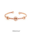Izalea Lifetree Cuff Rosegold Plated Bracelet