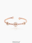 Izalea Lifetree Cuff Rosegold Plated Bracelet