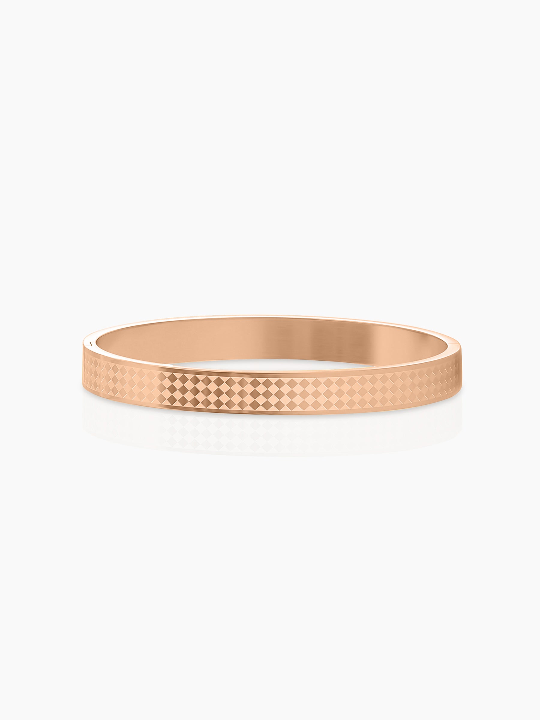 Jaden Pattern Rosegold Plated Bracelet