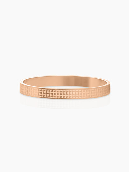 Jaden Pattern Rosegold Plated Bracelet