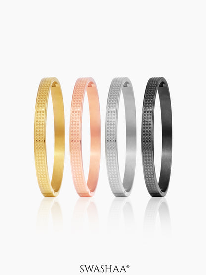 Jaden Pattern Black Bracelet