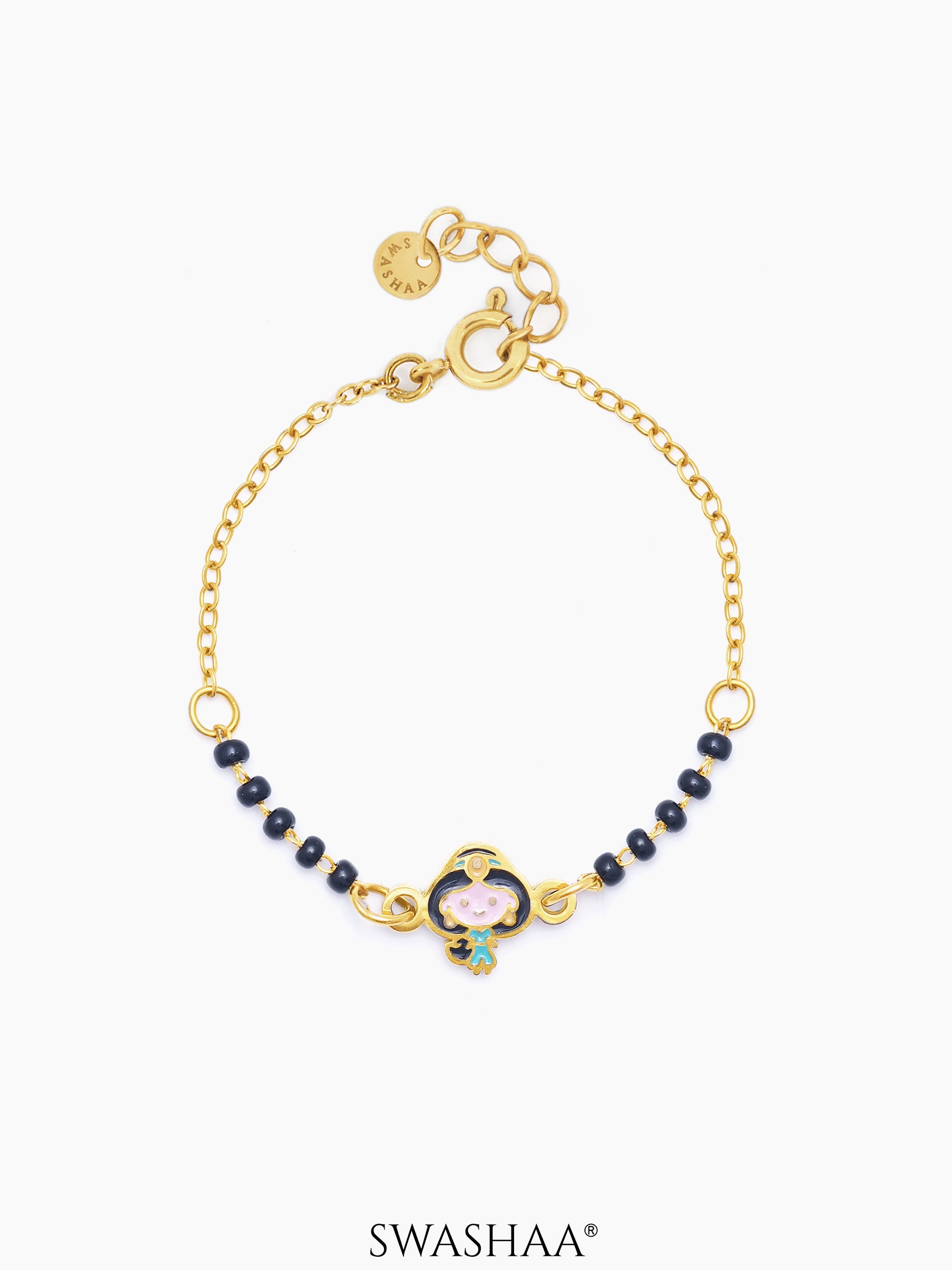 Jasmine's Charm 18K Gold Plated Kid's Nazariya Bracelet
