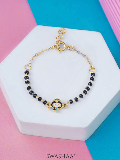 Jasmine's Charm 18K Gold Plated Kid's Nazariya Bracelet