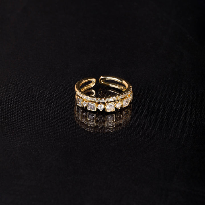 Jena Band 18K Gold Plated Ring