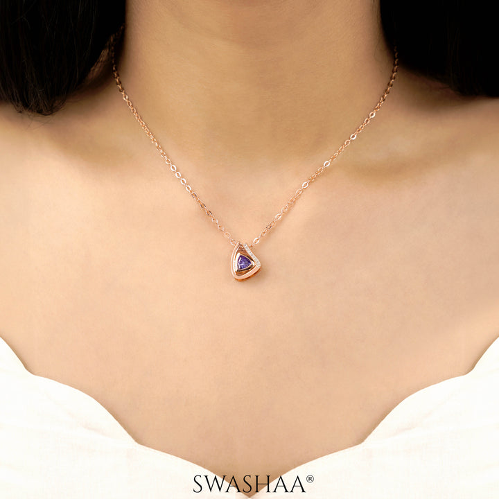 Jena Rosegold Plated Necklace