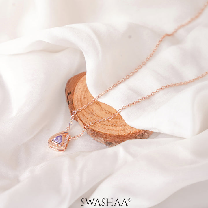 Jena Rosegold Plated Necklace
