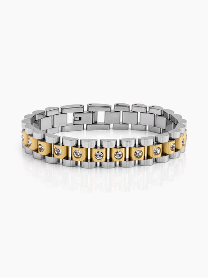 Jenelina Diamond Link Silver - 18K Gold Plated Women's Watch Belt Loose Bracelet