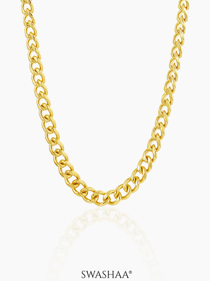 Cuban 18K Gold Plated 5 MM Men's Chain