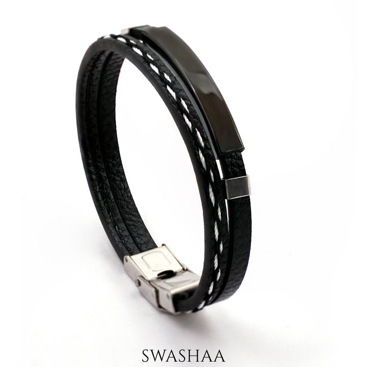 John Men's Leather Bracelet - Swashaa