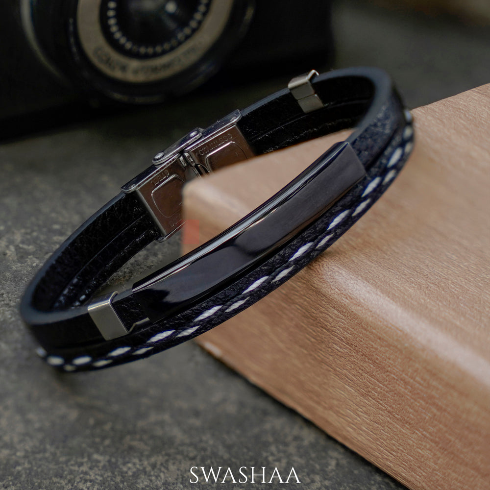 John Men's Leather Bracelet - Swashaa