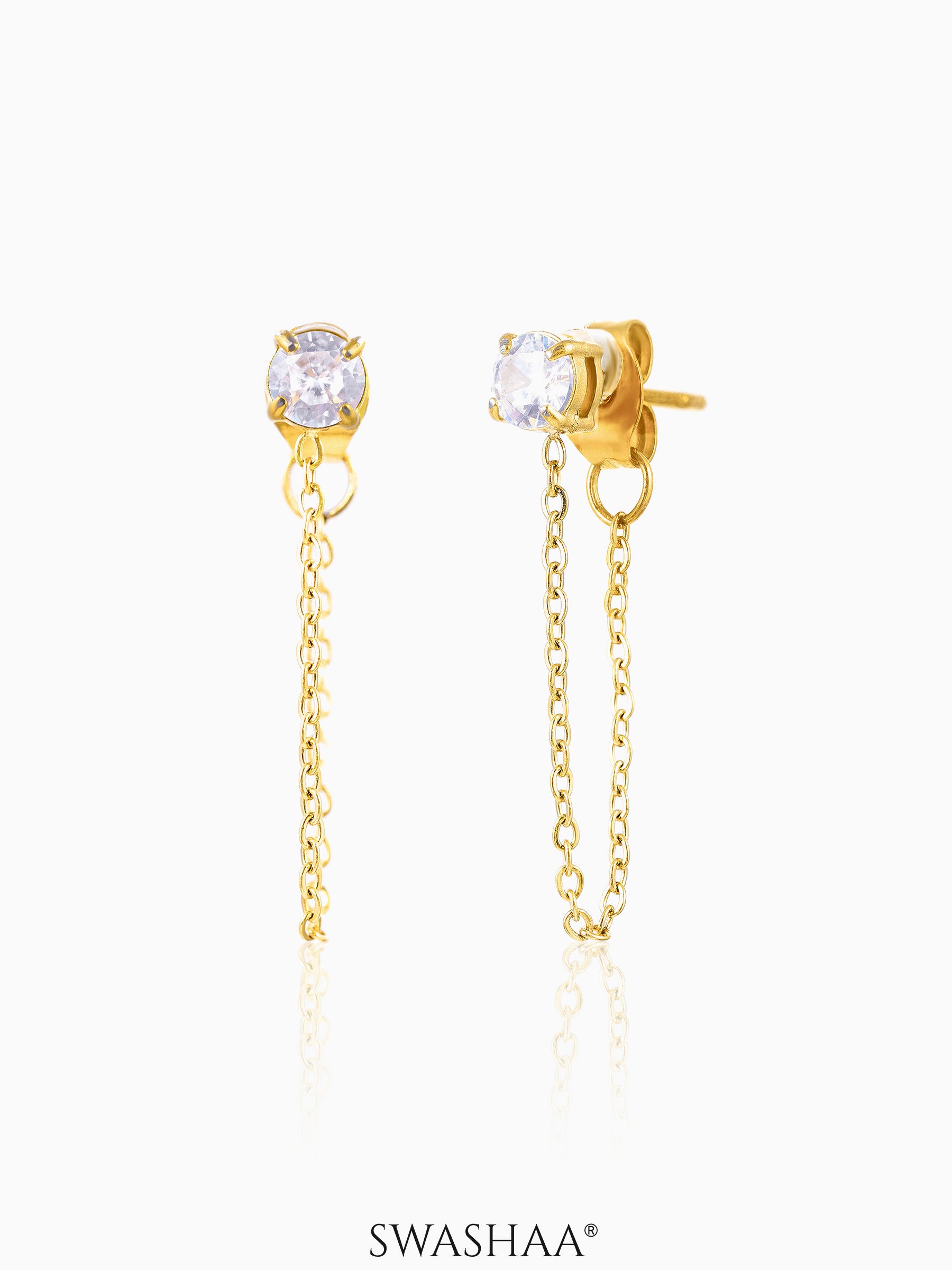 Juliette Chain 18K Gold Plated Earrings