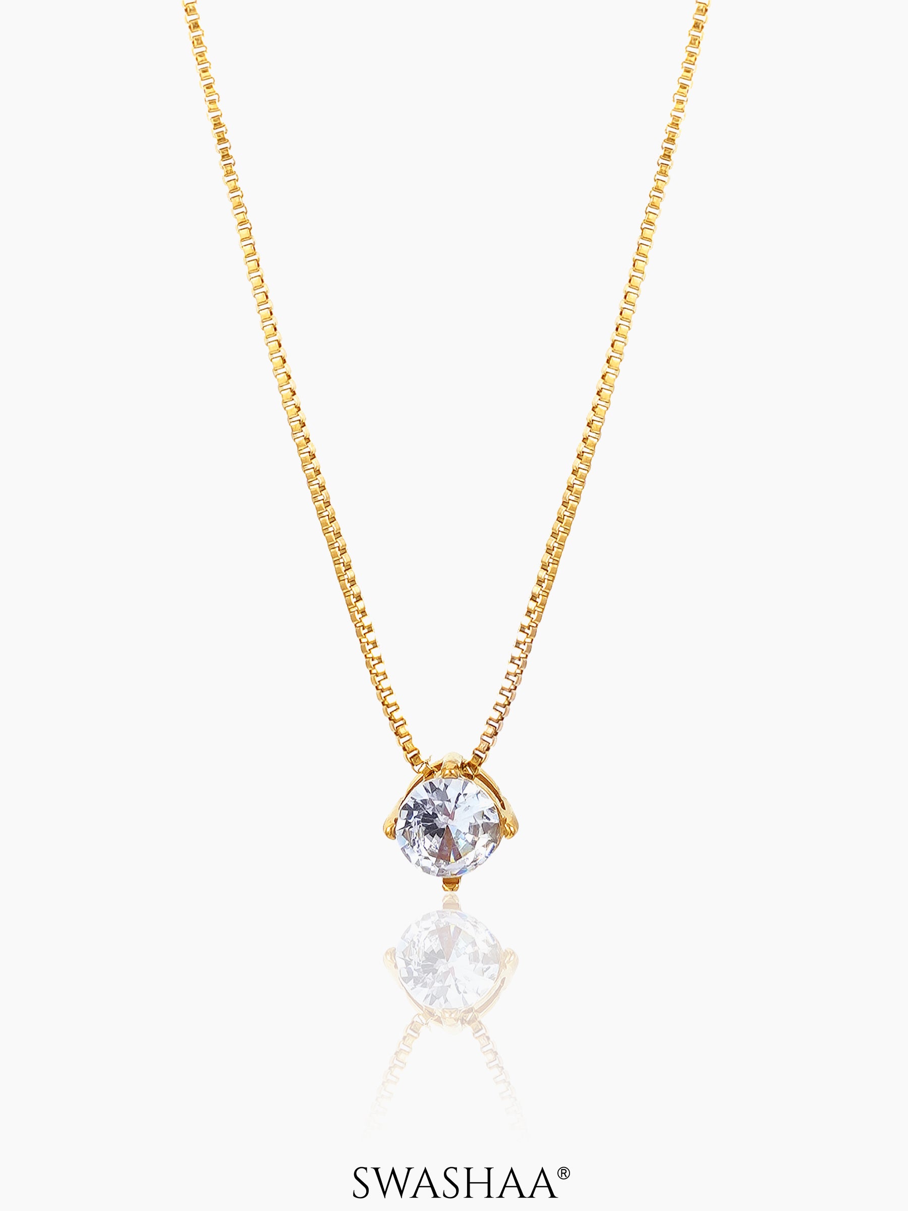 Juno Solitaire Necklace